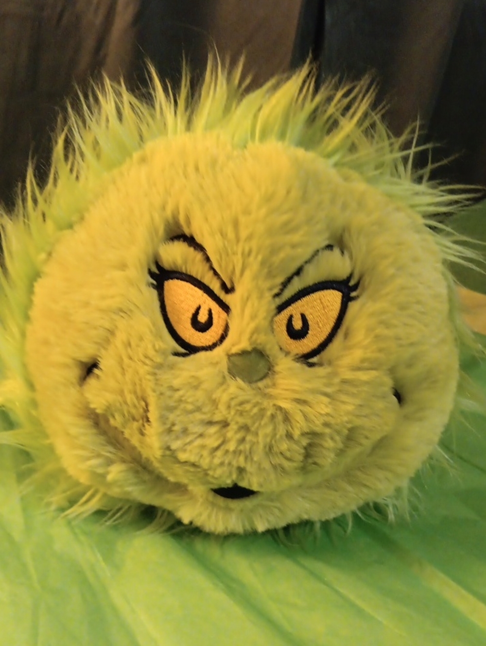 Dr. Seuss Lime Green Grinch Plush Stuffed